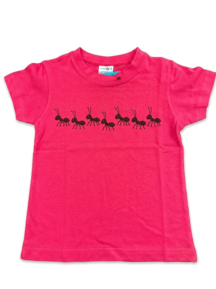 camiseta de niña con diseño de hormigas camiseta de niña con diseño de hormigas