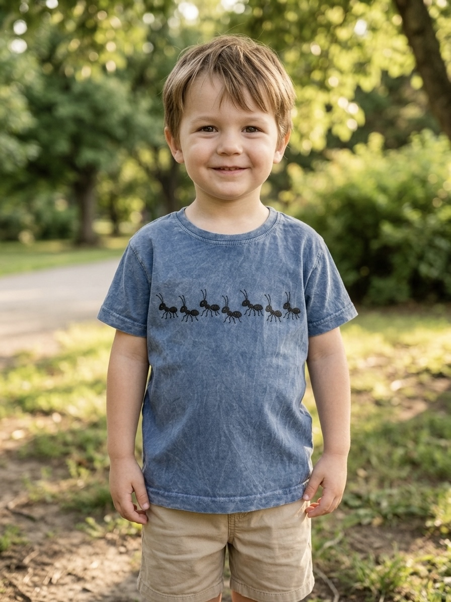 camiseta de niño con diseño de hormigas camiseta de niño con diseño de hormigas