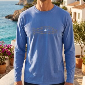 camiseta manga larga "banco de peces"